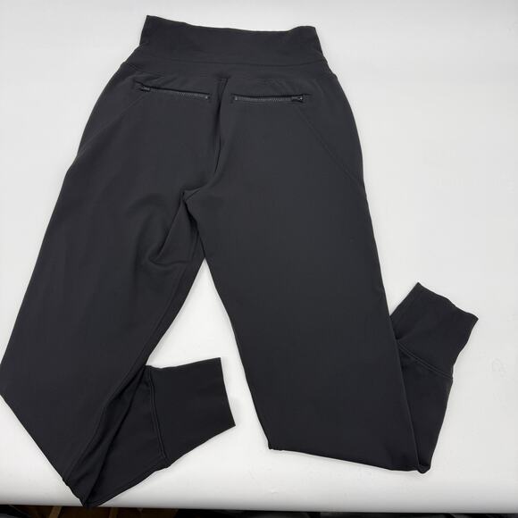 ATHLETA Venice Jogger Pant Size XXS High Waist Black Jersey Stretch Pockets - Picture 2 of 8